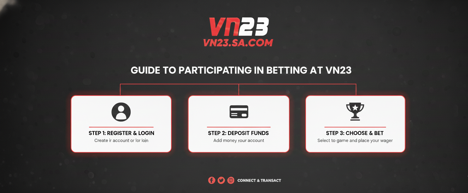 Hướng dẫn một quy trình tham gia cá cược tại VN23